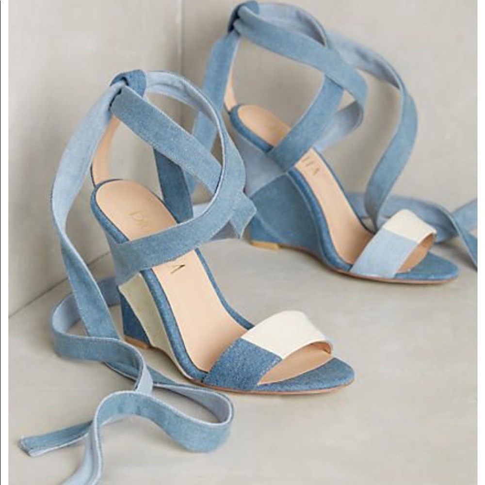 Anthropologie Billy Ella Wedge Sandals